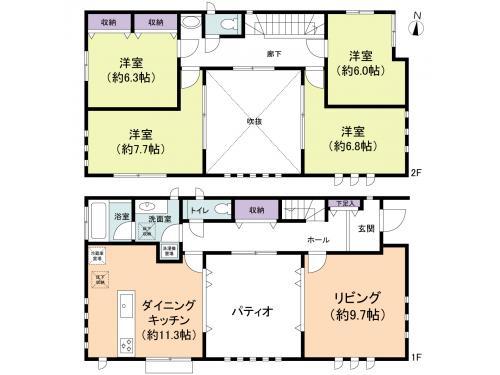Floor plan. 41,800,000 yen, 4DK, Land area 151.67 sq m , Building area 117.89 sq m