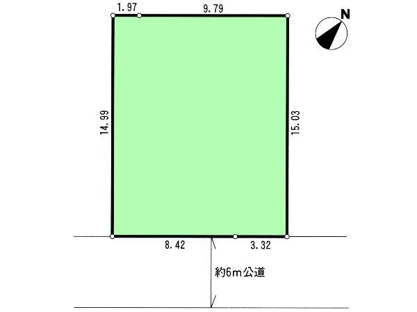 Compartment figure. Land price 24.5 million yen, Land area 176.39 sq m