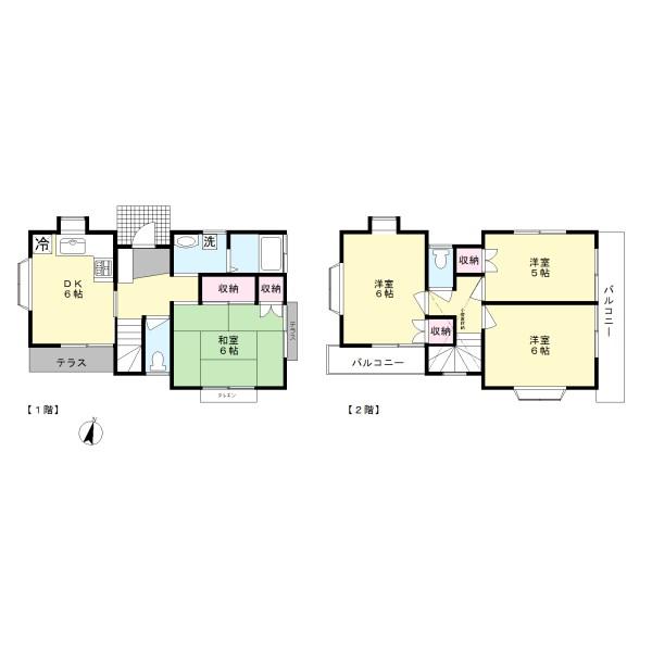 Floor plan. 27,800,000 yen, 4DK, Land area 89.57 sq m , Building area 69.66 sq m