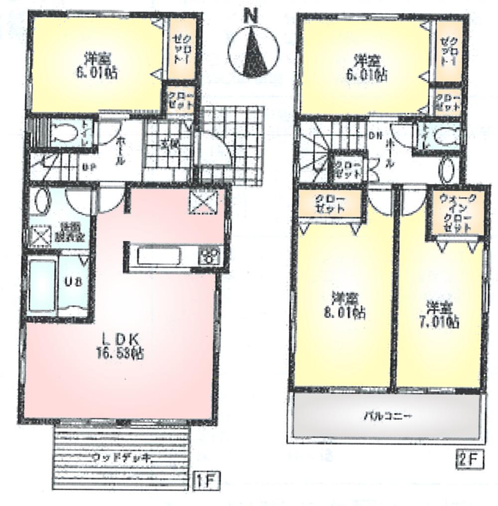 Floor plan. (1), Price 39,800,000 yen, 4LDK, Land area 279.23 sq m , Building area 104.08 sq m