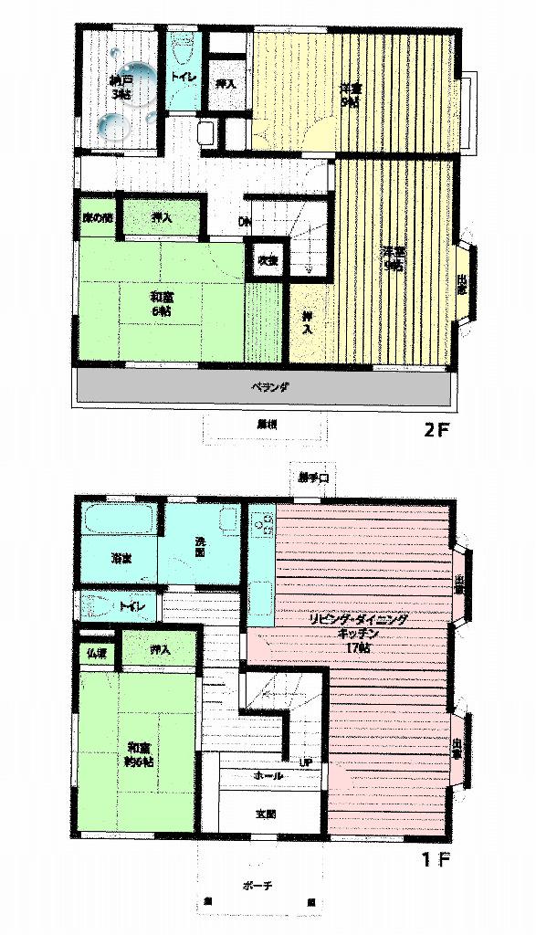 Floor plan. 37,980,000 yen, 4LDK, Land area 166.02 sq m , Building area 121.03 sq m
