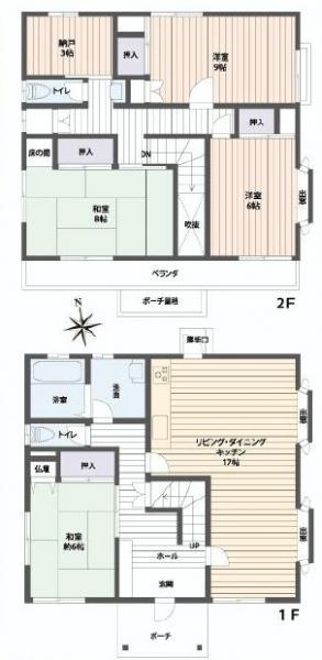 Floor plan. 37,980,000 yen, 4LDK+S, Land area 166.02 sq m , Building area 121.03 sq m