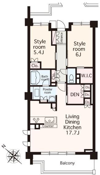 Floor plan. 2LDK + S (storeroom), Price 36,900,000 yen, Footprint 70.5 sq m , Balcony area 10.04 sq m