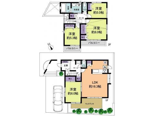Floor plan. 32,800,000 yen, 4LDK, Land area 125.83 sq m , Building area 99.92 sq m