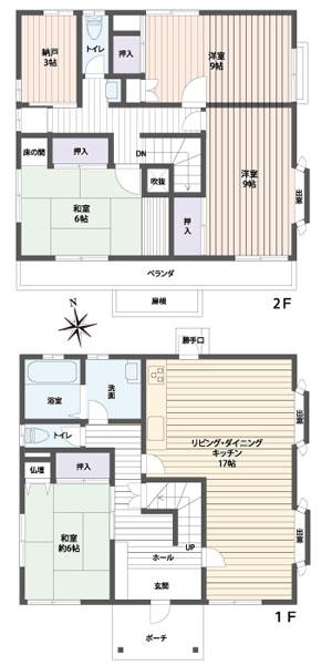 Floor plan. 37,980,000 yen, 4LDK + S (storeroom), Land area 166.02 sq m , Building area 121.03 sq m