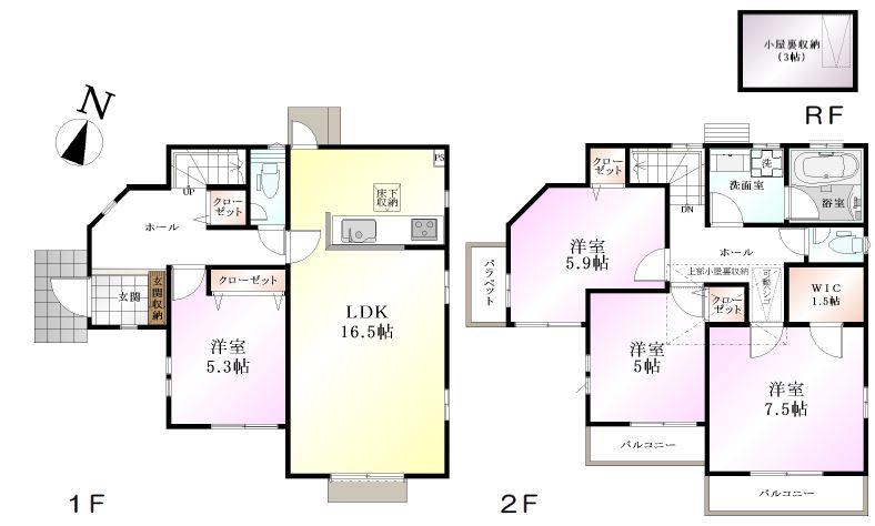Floor plan. (8 Building), Price 46,800,000 yen, 4LDK, Land area 116.38 sq m , Building area 100.2 sq m