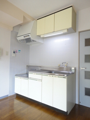 Kitchen. Kitchen space of economic city gas use