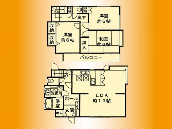 Floor plan. 31 million yen, 3LDK, Land area 101.51 sq m , Building area 90.47 sq m