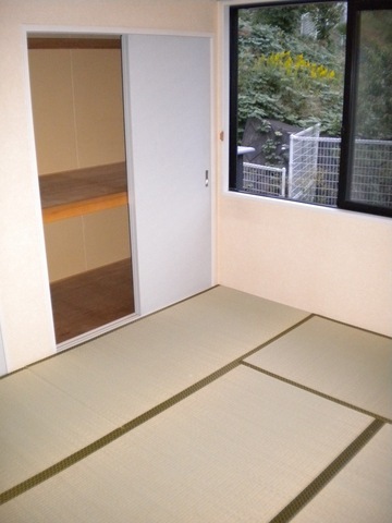 Living and room. Tatami fragrant Japanese-style