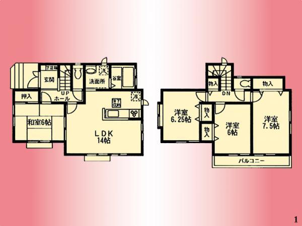 Floor plan. 33,800,000 yen, 4LDK, Land area 121.01 sq m , Building area 95.22 sq m