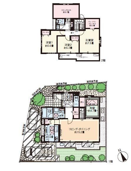 Floor plan. Lead the family, Town of Tokimeki. In couple, Parents and children, In the family, While enjoying the life of this town, Foster a life rich. Will begin lives of families every day was full of excitement.