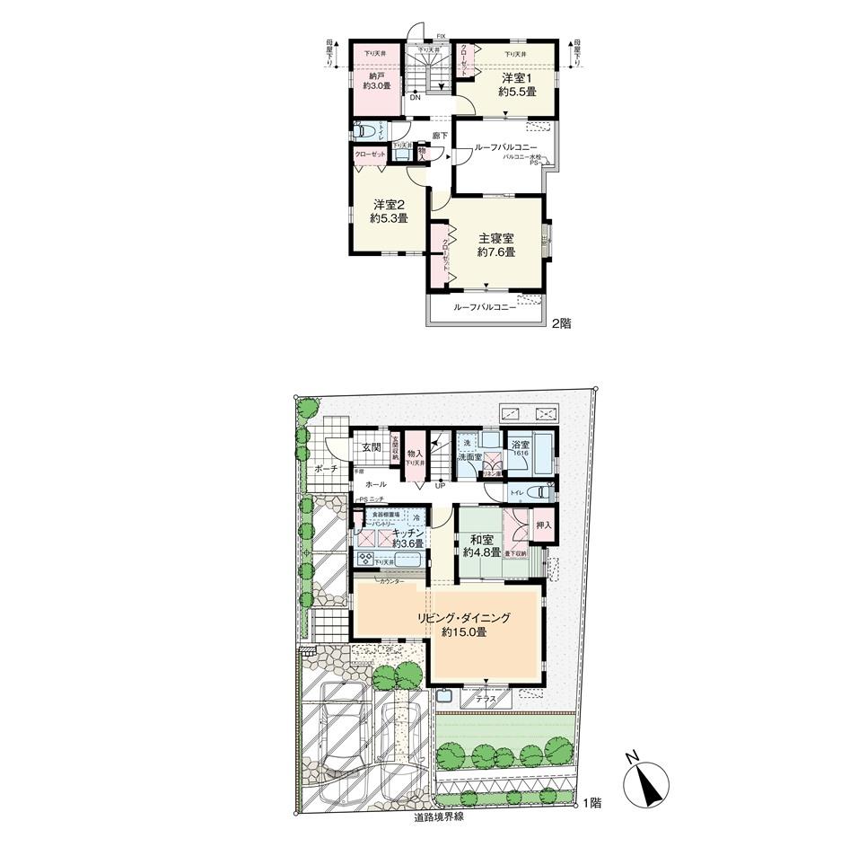 Floor plan. Lead the family, Town of Tokimeki. In couple, Parents and children, In the family, While enjoying the life of this town, Foster a life rich. Will begin lives of families every day was full of excitement.