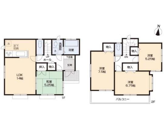 Floor plan. 36,800,000 yen, 4LDK, Land area 126 sq m , Building area 92.33 sq m floor plan