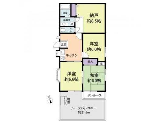 Floor plan. There is a sense of relief for the corner room dwelling unit.