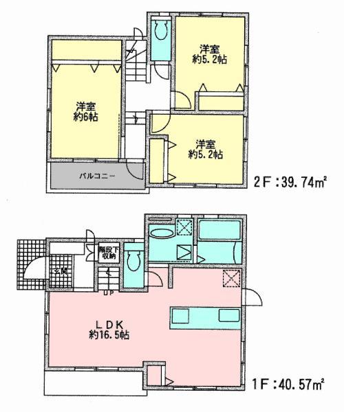 Floor plan. 33,800,000 yen, 3LDK, Land area 102.03 sq m , Building area 80.31 sq m