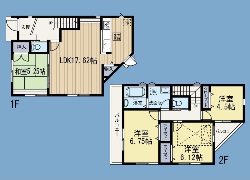 Floor plan. 56,800,000 yen, 4LDK, Land area 129.64 sq m , Building area 94.92 sq m floor plan