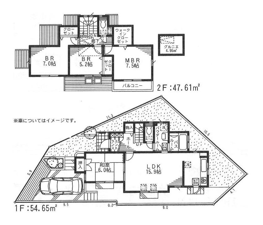 Floor plan. (8 Building), Price 34,800,000 yen, 4LDK, Land area 130.54 sq m , Building area 102.26 sq m