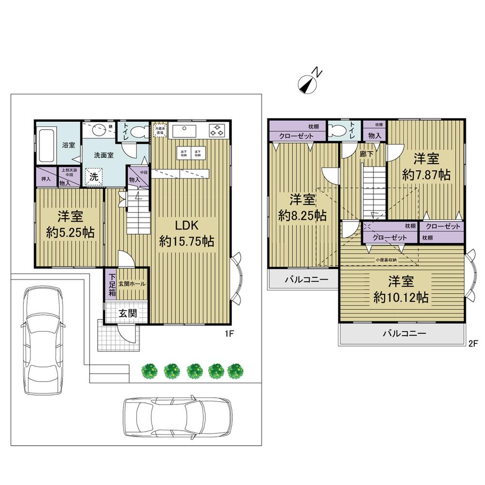 Floor plan. 43 million yen, 4LDK, Land area 132.2 sq m , Building area 114.26 sq m