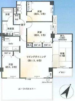 Floor plan. 4LDK, Price 21.5 million yen, Occupied area 81.25 sq m