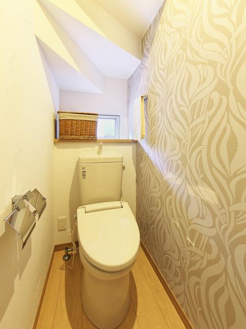 Toilet. Toilet was used as accent Cross, Little stylish space.