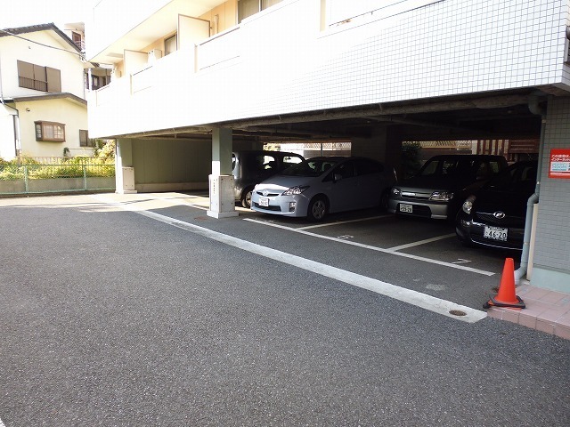 Parking lot. The first floor parking