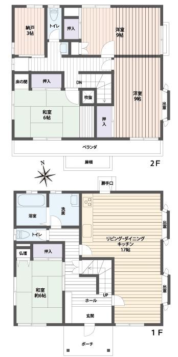 Floor plan. 37,980,000 yen, 4LDK + S (storeroom), Land area 166.02 sq m , Building area 121.03 sq m