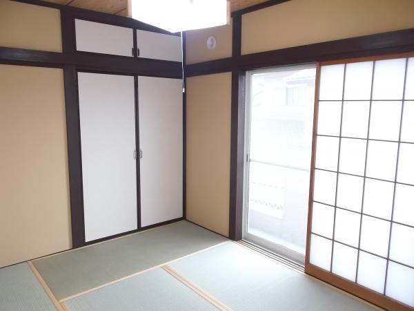 Non-living room. Second floor 6-tatami mat Japanese-style room. Tatami mat replacement, Sliding door ・ Sliding door already modified paste.