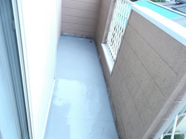 Balcony. South-facing veranda waterproof processed.