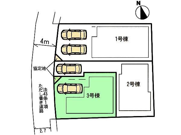 Compartment figure. 29,800,000 yen, 3LDK, Land area 84.69 sq m , Building area 100.81 sq m