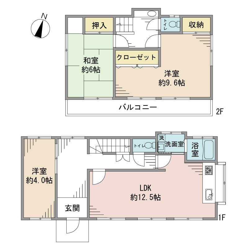 Floor plan. 29,800,000 yen, 3LDK, Land area 152.59 sq m , Building area 73.53 sq m