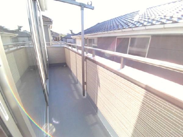 Balcony. Wide balcony