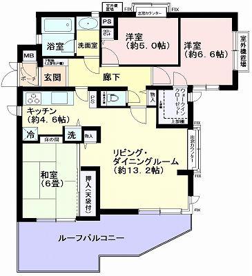 Floor plan. 3LDK, Price 17,900,000 yen, Occupied area 83.39 sq m