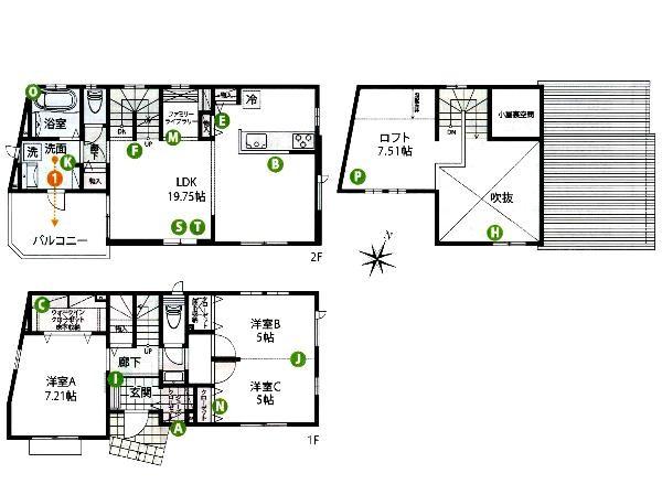 Floor plan. 41,800,000 yen, 1LDK+S, Land area 99.47 sq m , Building area 99.11 sq m