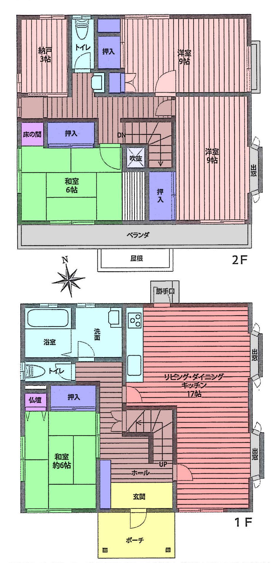 Floor plan. 37,800,000 yen, 4LDK + S (storeroom), Land area 166.02 sq m , Building area 121.03 sq m