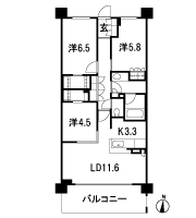 Floor: 3LDK + 2WIC, occupied area: 72.59 sq m, Price: TBD