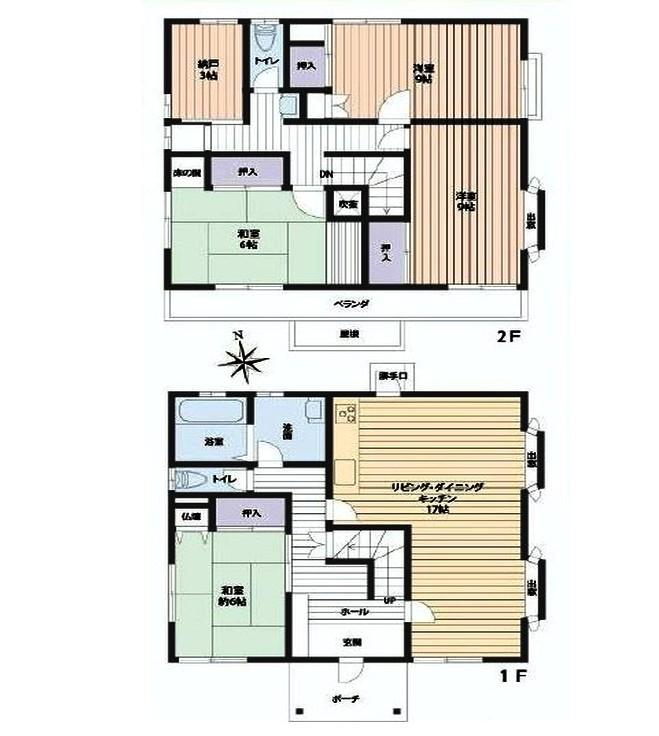 Floor plan. 37,980,000 yen, 4LDK + S (storeroom), Land area 166.02 sq m , It is a big house of building area 121.03 sq m building about 36 square meters ☆
