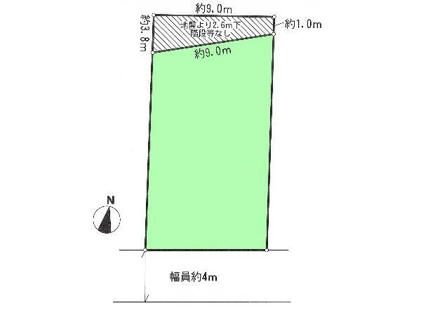 Compartment figure. Land price 38,800,000 yen, Land area 165.11 sq m