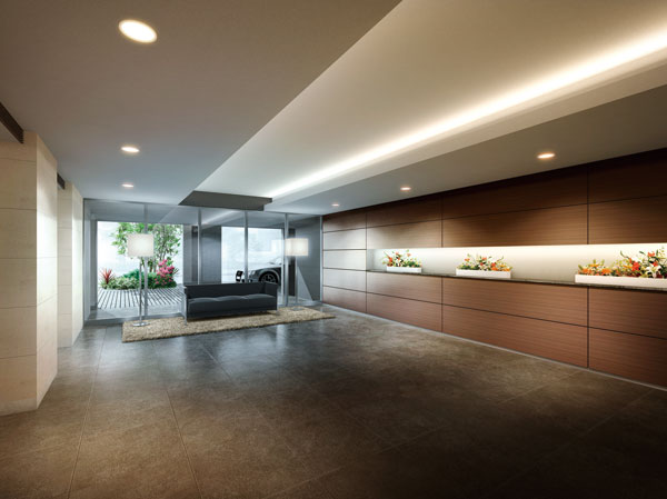 Buildings and facilities. Entrance Hall of elegance fragrant Yingbin (Rendering)