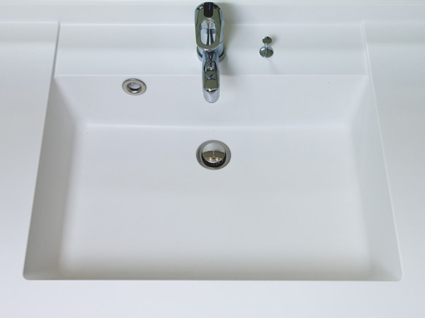 Bathing-wash room.  [Square bowl] There is no joint, Water stain is hard to stylish that reservoir.  ※ Except 2 bowl type