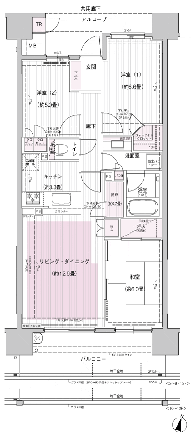 Floor: 3LDK, occupied area: 74.46 sq m, Price: 37,600,000 yen, now on sale