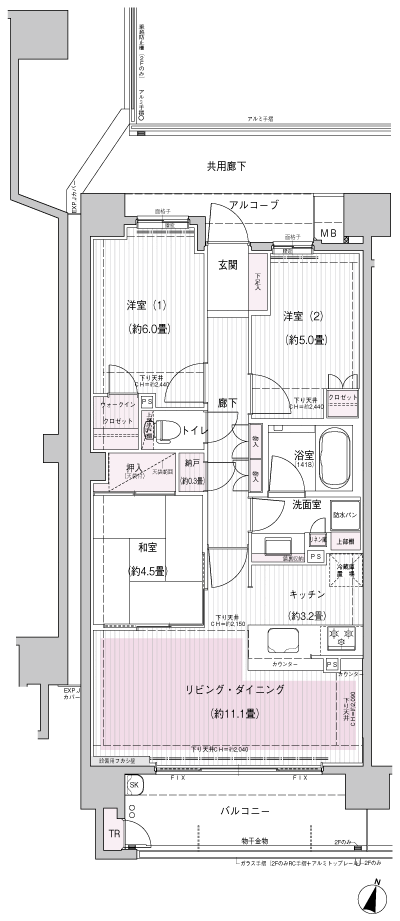 Floor: 3LDK, the area occupied: 68.7 sq m, Price: 34,900,000 yen, now on sale