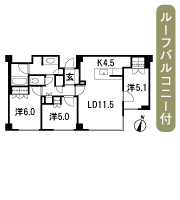 Floor: 3LDK, occupied area: 73.15 sq m, Price: 42,800,000 yen, now on sale