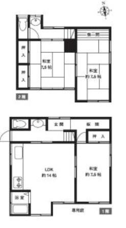 Floor plan. 18,800,000 yen, 3LDK, Land area 102.49 sq m , Building area 74.48 sq m