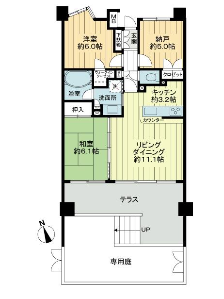 Floor plan. 2LDK + S (storeroom), Price 22,800,000 yen, Occupied area 67.72 sq m