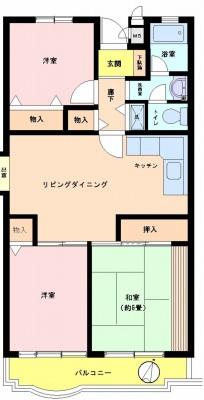 Floor plan. 3LDK, Price 13.8 million yen, Occupied area 66.42 sq m , Balcony area 6.78 sq m