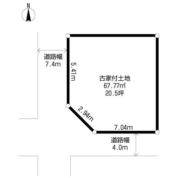 Compartment figure. Land price 34 million yen, Land area 67.77 sq m