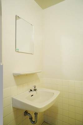 Washroom. bathroom, Wash basin is sharing a room with bathroom.