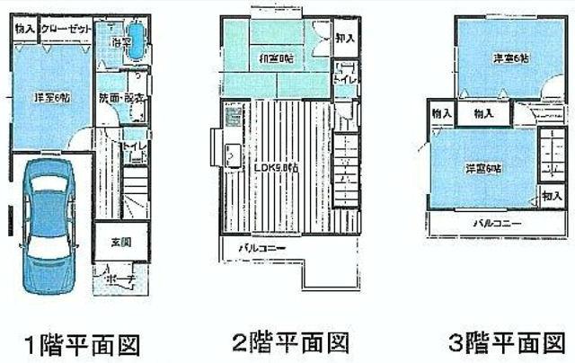 Floor plan. 28.8 million yen, 4LDK, Land area 62.14 sq m , Building area 94.19 sq m