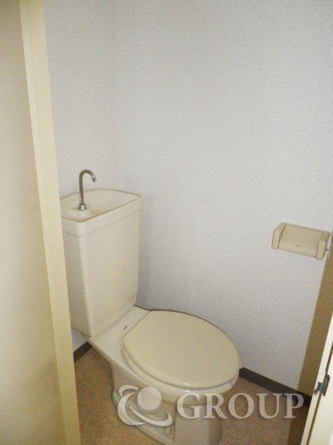 Toilet. Bathing a toilet of the room