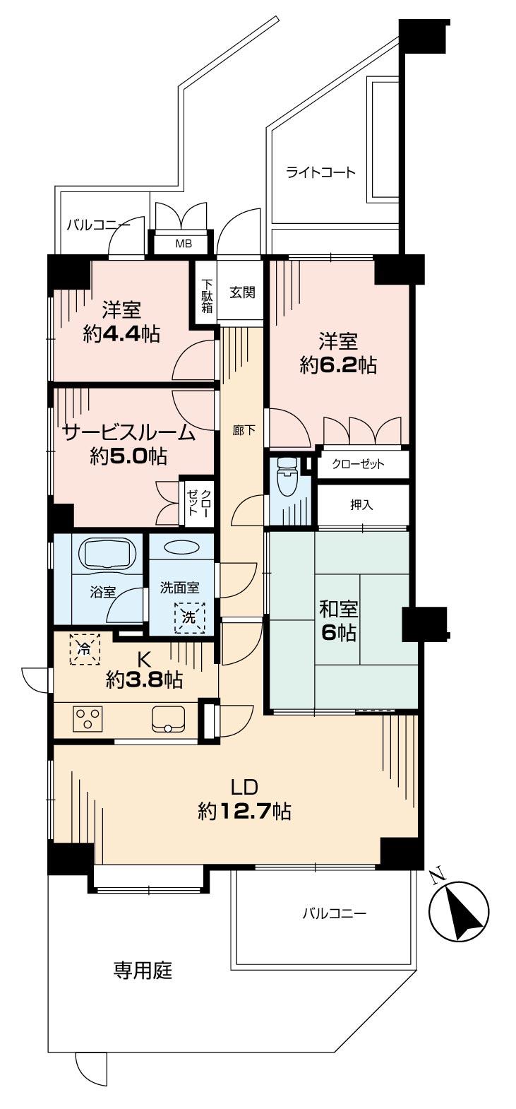 Floor plan. 3LDK + S (storeroom), Price 26,900,000 yen, Footprint 81 sq m , Balcony area 8.65 sq m